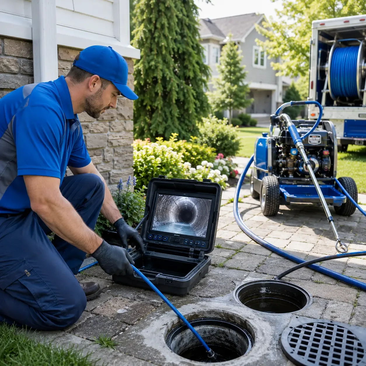 Outdoor drain cleaning professionals serving Pitman, PA